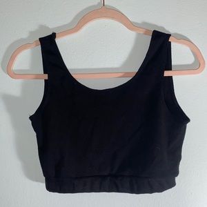 Black John Galt Crop Tank